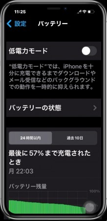 iPhoneバッテリー