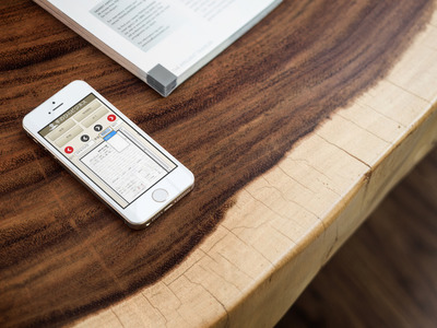 iPhoneで営業日報